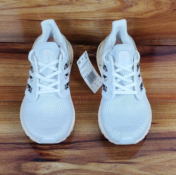 Adidas Women's UltraBoost 20 "Glam Pack- White Pink Tint" FW5721 Size 5 and 6 - Picture 4 of 9